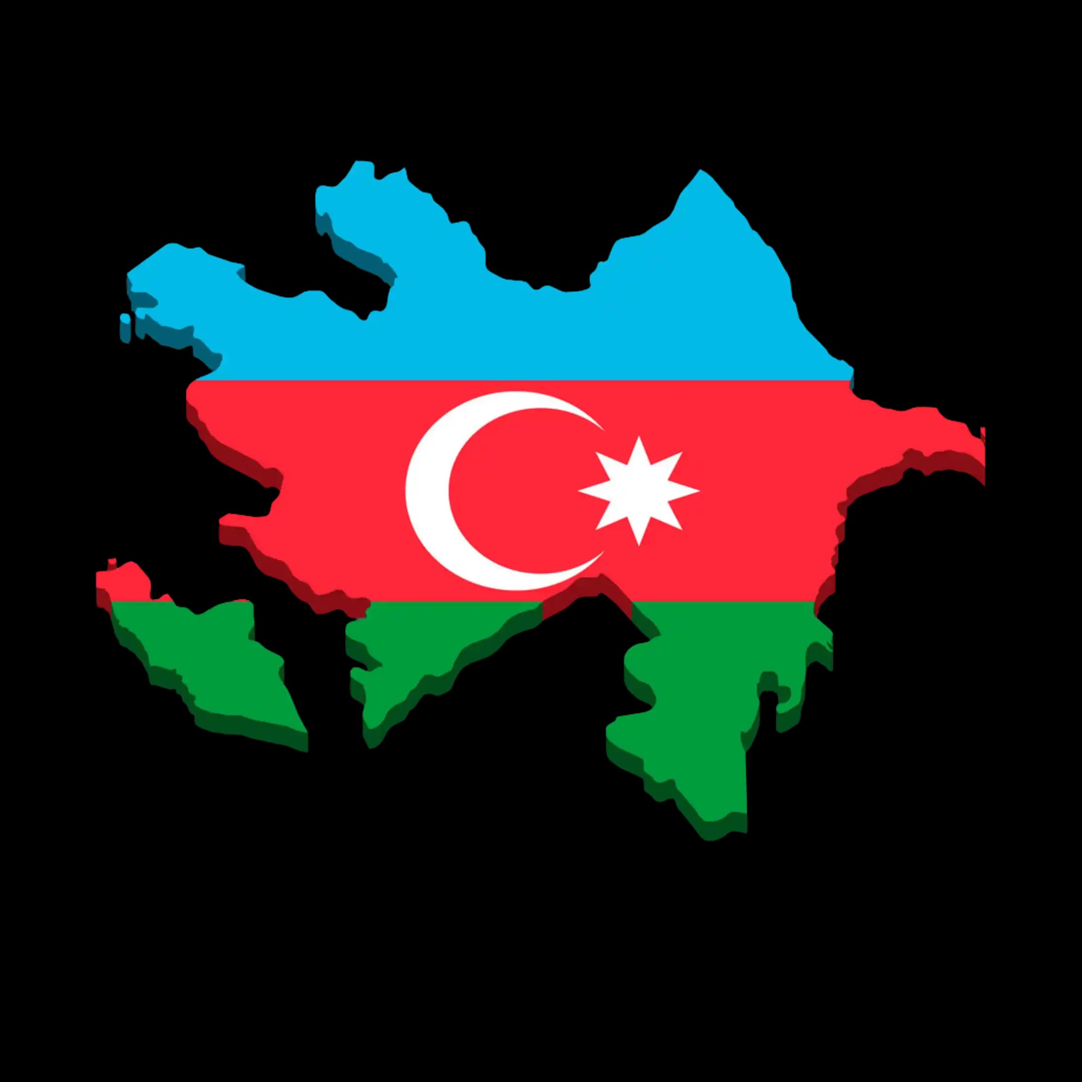 azerbaijan 3D map